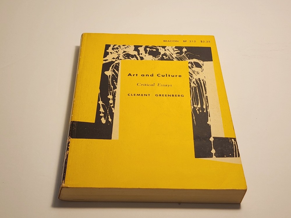 Art And Culture Critical Essays Paperback Book 1967 By Clement Greenberg