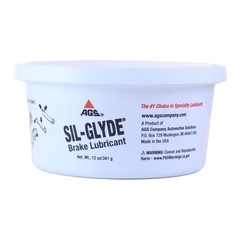 AGS Automotive Solutions SIL-Glyde 12 oz Tub Silicone Based Brake Assembly Lubri