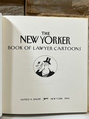 The New Yorker Book of Lawyer Cartoons 2nd Printing 1994 Borzoi Book HCDJ Humor