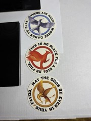 The Hunger Games Trilogy MP3 CDs Boxed Set & Stickers Suzanne Collins Audiobook