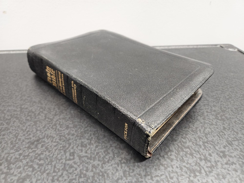Dickson KJV New Analytical Indexed Bible Genuine Morocco Black Leather 1966
