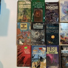 Lot of 21x Vintage Sci-Fi Books 1950s 60s 70s 80s Science Fiction Space Aliens