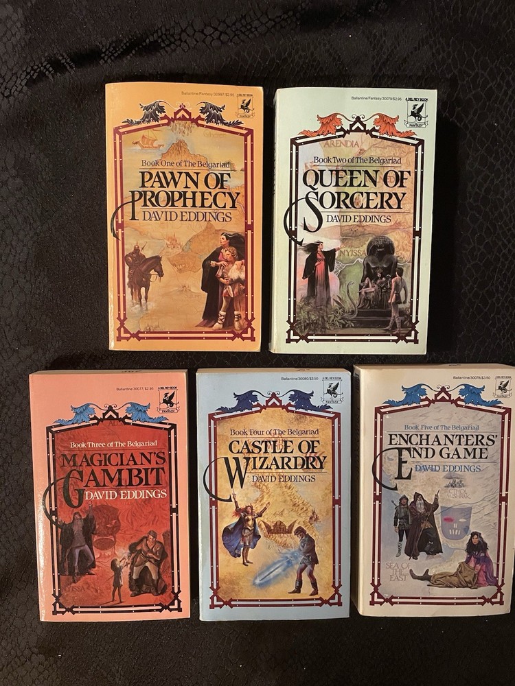 David Eddings The Belgariad Vol 1-5 Paperback Complete Set