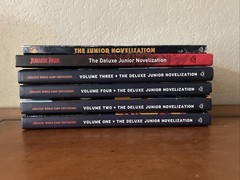 Lot of 6 Jurassic World – Camp Cretaceous Deluxe Junior Novelization 1-4 HC + 2