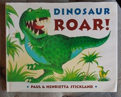 Henrietta & Paul Stickland DINOSAUR ROAR! 1994 Picture Book Hardcover HCDJ VG+
