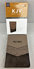 KJV Holy Bible Thomas Nelson Version Book King James Brown Leathersoft