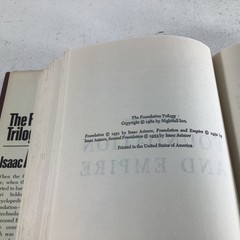 The Foundation Trilogy Isaac Asimov Doubleday Book Club Edition 1970s HC DJ VG