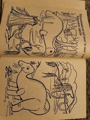 Vintage 1987 Golden Dinosaurs Giant Coloring Book 92 Pages Left Uncolored VTG