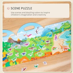Interactive 6 Pack Reusable Sticker Books – Creative Travel Toys for Young Kids