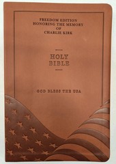 Charlie Kirk Book Lot Right Wing Revolution & God Bless The USA Bible Trump MAGA