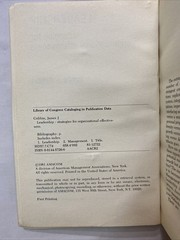 Leadership by James J. Cribbin (1982, Hardcover)