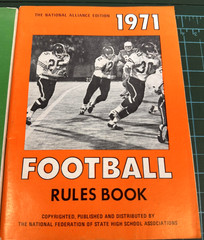 Vintage 1971 Football Rules & Case Books National Alliance NFHS High School