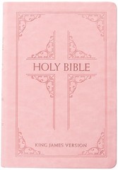 KJV Giant Print Bible-Blush Imitation Leather
