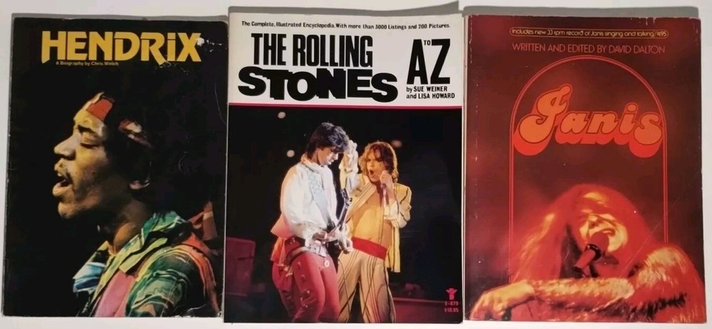 JIMI HENDRIX A Biography by Chris Welch / Janis Joplin and Rolling Stones A to Z