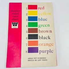 Farm Color-by-Number Whitman 1974 Vintage Children’s Activity Book