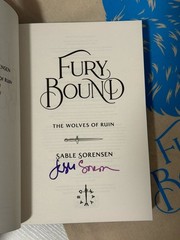 Signed fury bound by sable Sorensen- Waterstone edition w/ pin & tote