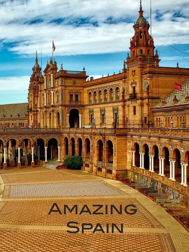 Amazing Spain: Hardcover Coffee Table Book With Gorgeous Photos of Madrid, B…