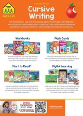 Cursive Workbook Writing Handwriting Practice Tracing Letters Ages 8 to 10 – NEW