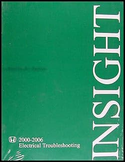 2000-2006 Honda Insight Repair Shop Manual Original
