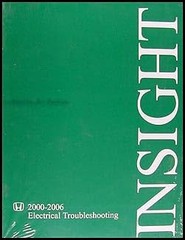 2000-2006 Honda Insight Repair Shop Manual Original