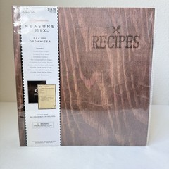 Recipe Book Organizer 3 Ring Binder Farmers Market Theme 9×9.5” Dividers Cards
