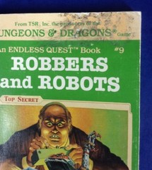 Robbers and Robots Endless Quest #9 by Mike Carr~1983 PB Dungeons & Dragons