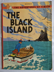 Adventures of Tintin Herge 4 Book – Moon, Black Island, America & Tibet 1968