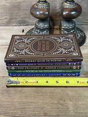5 Book Poetry Lot, 2016 Fall River Press LEATHER Classic Barnes & Noble Gilt