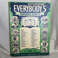 Vintage Song Sheets Everybody’s Favorite Songs by Amsco Music Over 200 Songs