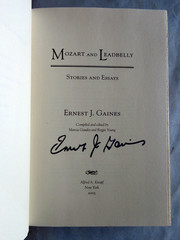 Mozart and Leadbelly by Ernest J. Gaines SIGNED 2005 1st/1st Hardcover New!