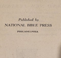 HOLY BIBLE New York Bible Society HARDCOVER National Bible Press VINTAGE