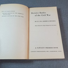 Decisive Battles of the Civil War Mitchell 1961 Illustrated Fawcett Premier