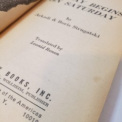 Monday Begins On Saturday Paperback Book Arkadi & Boris Strugatski DAW 1977