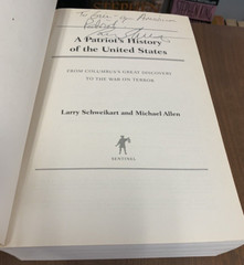 SIGNED A Patriot’s History of the United States Larry Schweikart 2007 Update PB