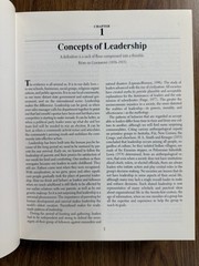 THE BASS HANDBOOK OF LEADERSHIP: Theory + by B & R Bass, 4th Ed (2008, HC) VG