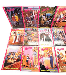 Lot of 18 Vintage Barbie & Friends Book Club Grolier Hardcover Books 90s Mattel