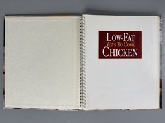 Lot of 2 Low-Fat Ways to Cook Pasta AND Chicken 1990s vtg HC Metal Spiral Bound