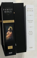 KJV Family Bible, Deluxe White Bonded Leather-Over-Board by Holman Bible Lk NEW