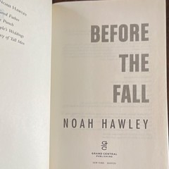 Before the Fall by Noah Hawley, Hardcover VERY GOOD
