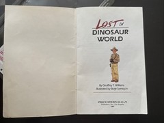 Lost In Dinosaur World Cassette Tape Pss! w/ Book Vintage 1980s George Williams