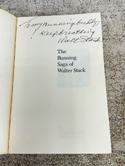 SIGNED / Autographed – The Running Saga of Walter Stack / Bob Bishop