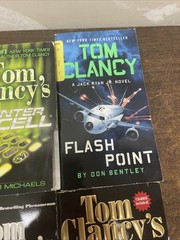 Tom Clancy Military Thriller Book Lot 8 PB HC Jack Ryan ACTION Spy Fiction