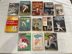 Vintage Baseball Books & Magazines Lot – 13 Mid-Century Titles (1940s-1970s)