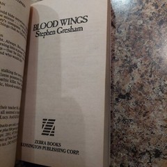 Blood Wings by Stephen Gresham 1990 1st Print Vtg Zebra Horror Paperback