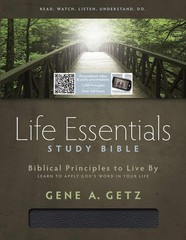 Life Essentials Study Bible, Black Bonded Leather