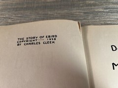 Vtg The Story of Ebird by Charles Cleek 1938 William Morrow & Co Hardcover Book