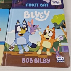Bluey 4 Book Bundle The Creek, The Beach, Fruit Bat, Bob Bilby Hardcover
