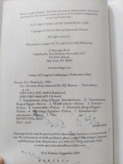 TUT: The Story of My Immortal Life by PJ Hoover Signed