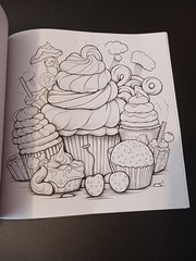 3 New Unbranded Coloring Books 24-28 Pages Each Houses and Desserts