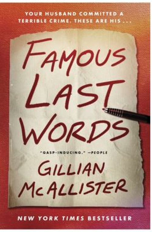 Famous Last Words : A Novel Paperback Gillian McAllister